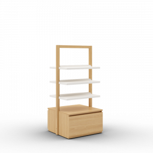 Boline pharmacie gondole étagères 1516 avec caisson de rangement