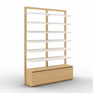 Boline pharmacie mural étagère 2066 double avec caisson