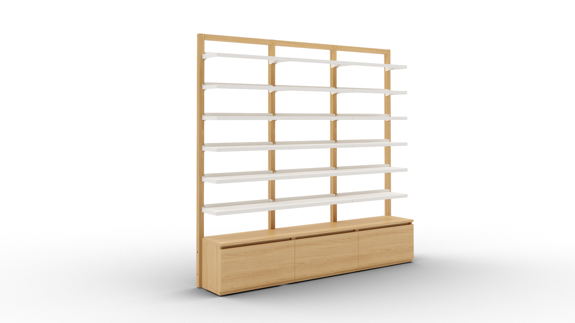 Boline pharmacie mural étagère 2066 triple avec caisson