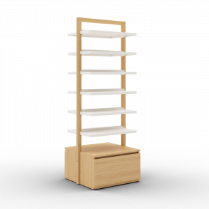 Boline pharmacie gondole étagère 2066 avec caisson