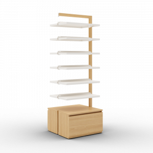 Boline pharmacie gondole étagère 2066 extension avec caisson