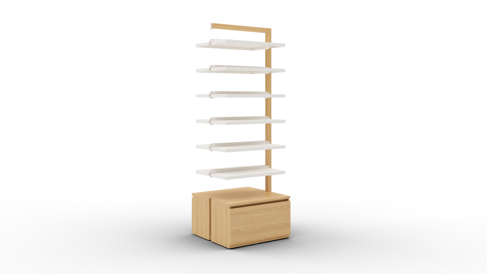 Boline pharmacie gondole étagères 2066 extension avec caisson