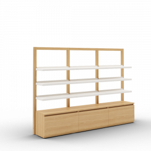 Boline pharmacie mural étagère 1516 triple avec caisson