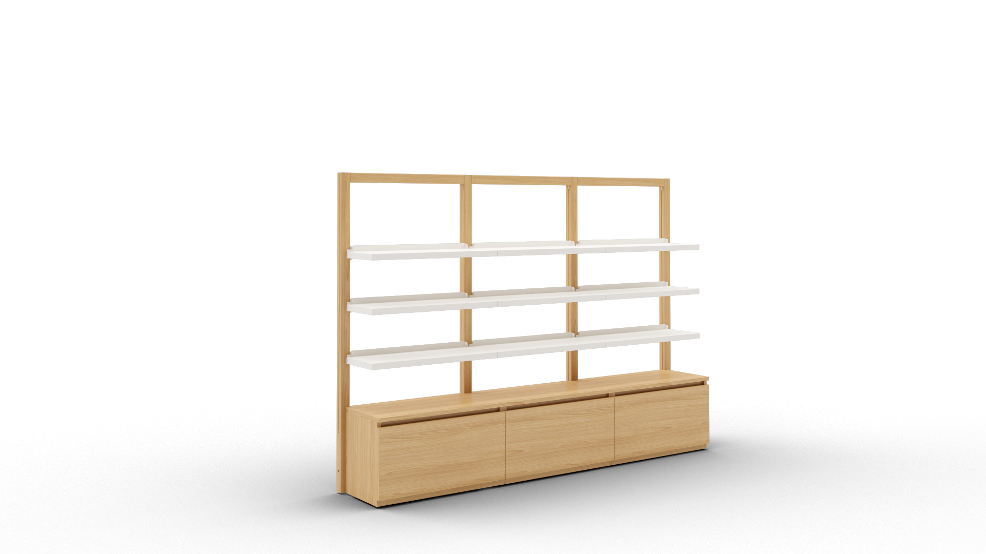 Boline pharmacie mural étagère 1516 triple avec caisson